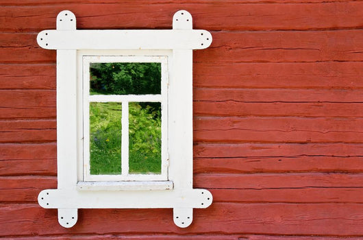 Decorative White Window