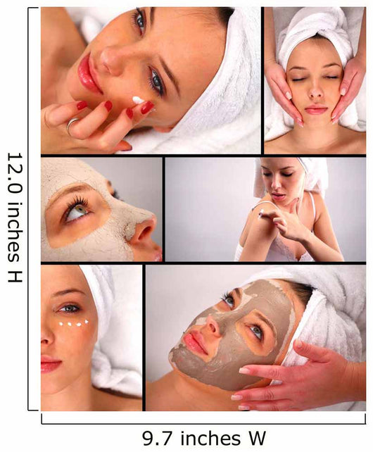 Beauty treatment collage Wall Mural