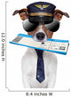 dog boarding pass Wall Decal