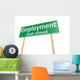 Street Sign With Employment Word Wall Decal
