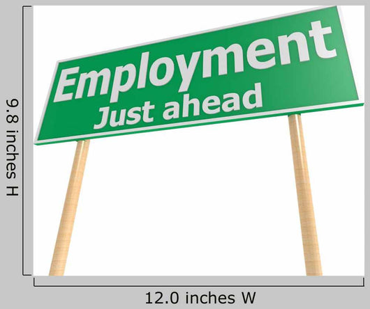 Street Sign With Employment Word Wall Decal