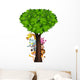 Funny safari animal cartoon Wall Decal