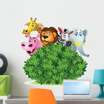 Funny Animal shown on a wall