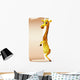 Giraffe with Blank Scroll Paper Wall Decal