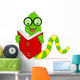 A Happy Worm Reading Book Wall Decal
