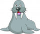 seal cartoon Wall Decal