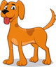 Happy dog cartoon Wall Decal
