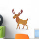 Happy Moose Cartoon Wall Decal