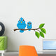 Bird Sitting on Branch Wall Decal