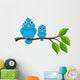 Bird Sitting on Branch Wall Decal
