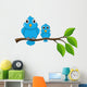 Bird Sitting on Branch Wall Decal