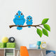 Bird Sitting on Branch Wall Decal