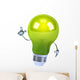 Green Lightbulb Wall Decal