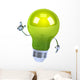 Green Lightbulb Wall Decal