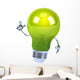 Green Lightbulb Wall Decal