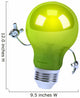 Green Lightbulb Wall Decal