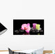 Spa Stones with Orchid Wall Mural