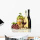 Barrel Bottles and Glasses Wall Decal