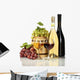 Barrel Bottles and Glasses Wall Decal