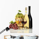 Barrel Bottles and Glasses Wall Decal