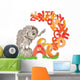 Owl and Alphabet Wall Decal