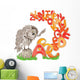 Owl and Alphabet Wall Decal