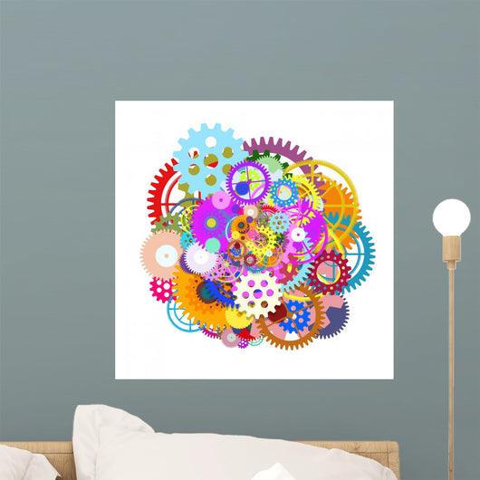gears wheels design Wall Decal