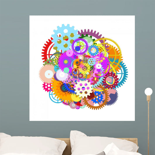 gears wheels design Wall Decal