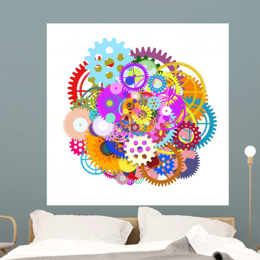 gears wheels design Wall Decal