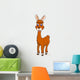 Happy Llama carton Wall Decal