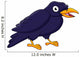 Happy raven cartoon Wall Decal