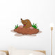 Happy mole cartoon Wall Decal