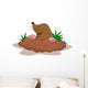 Happy mole cartoon Wall Decal