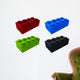 Four Blocks Wall Decal Sticker Set