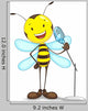 Vector Illustration of Bee Singing in Mike 