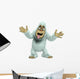 crazy white yeti Wall Decal