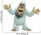 crazy white yeti Wall Decal