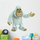 white bigfoot Wall Decal