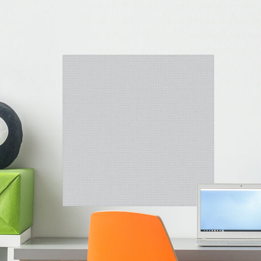 Gray Canvas with Delicate Wall Decal