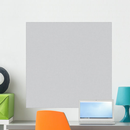 Gray Canvas with Delicate Wall Decal