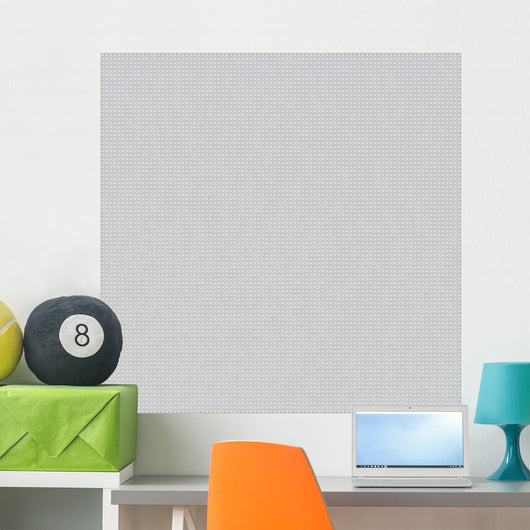 Gray Canvas with Delicate Wall Decal