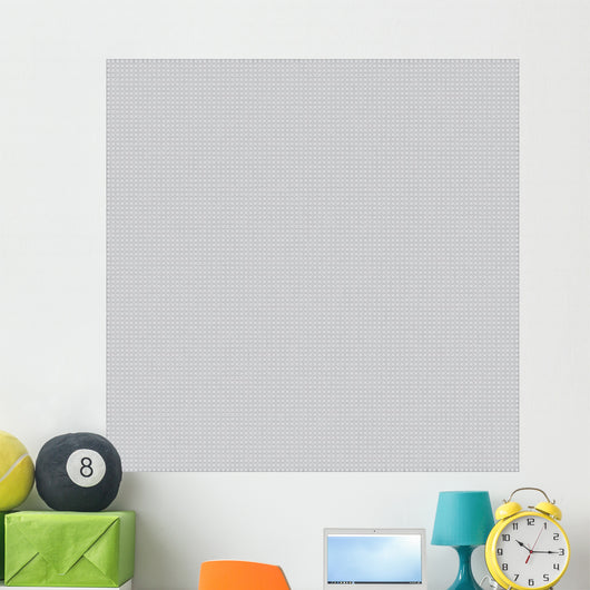 Gray Canvas with Delicate Wall Decal