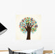 Isolated diversity tree hands Wall Decal