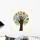 Isolated diversity tree hands Wall Decal