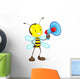 Vector Illustration Bee Announcing