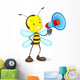Vector Illustration Bee Announcing