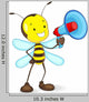 Vector Illustration Bee Announcing