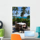 Table and Chairs with Wall Mural