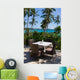Table and Chairs with Wall Mural