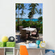 Table and Chairs with Wall Mural